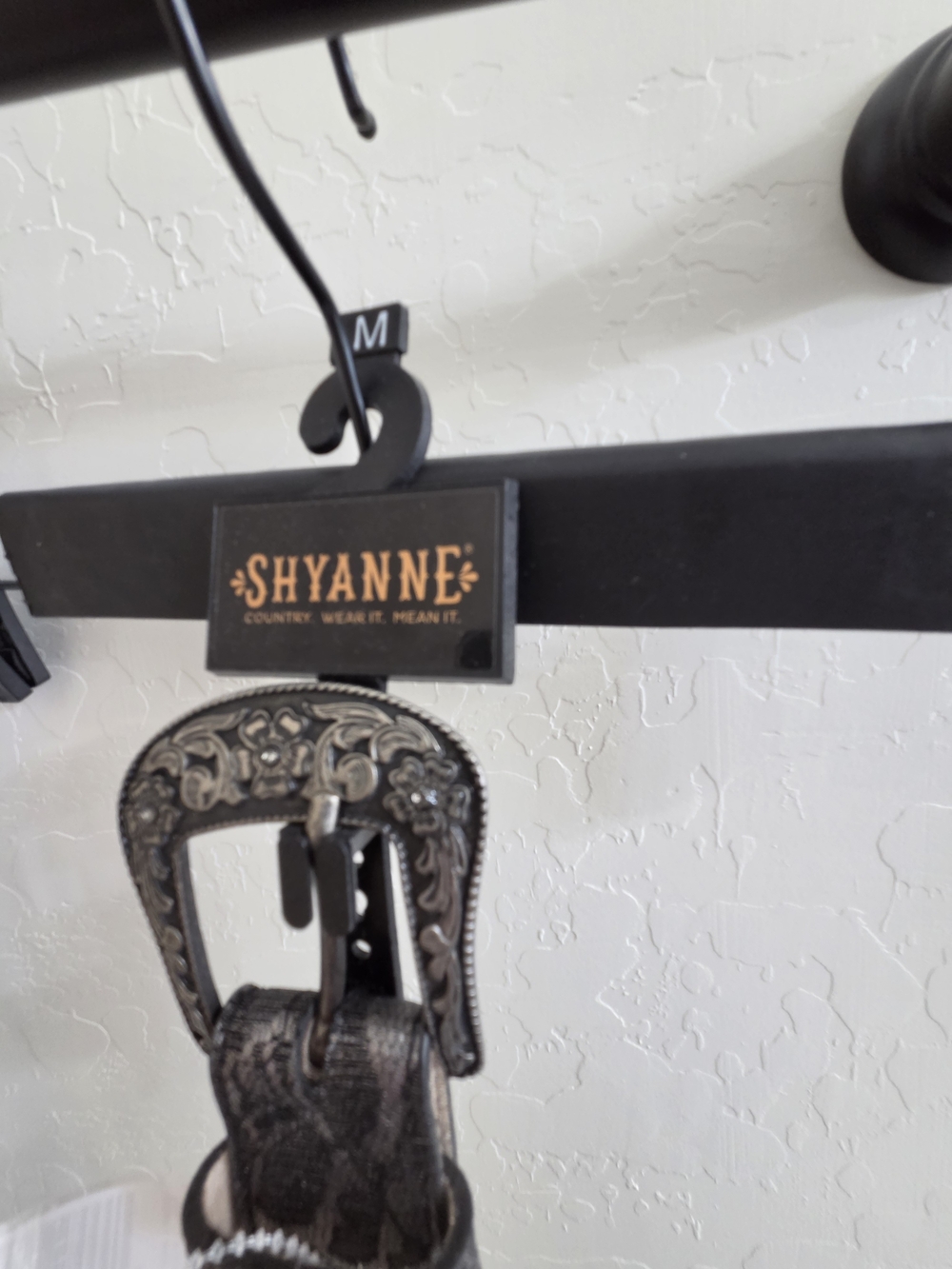 New Shyanne Black Western Leather Belt